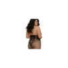 Combinaison grande taille style body dentelle et jambes larges résilles 